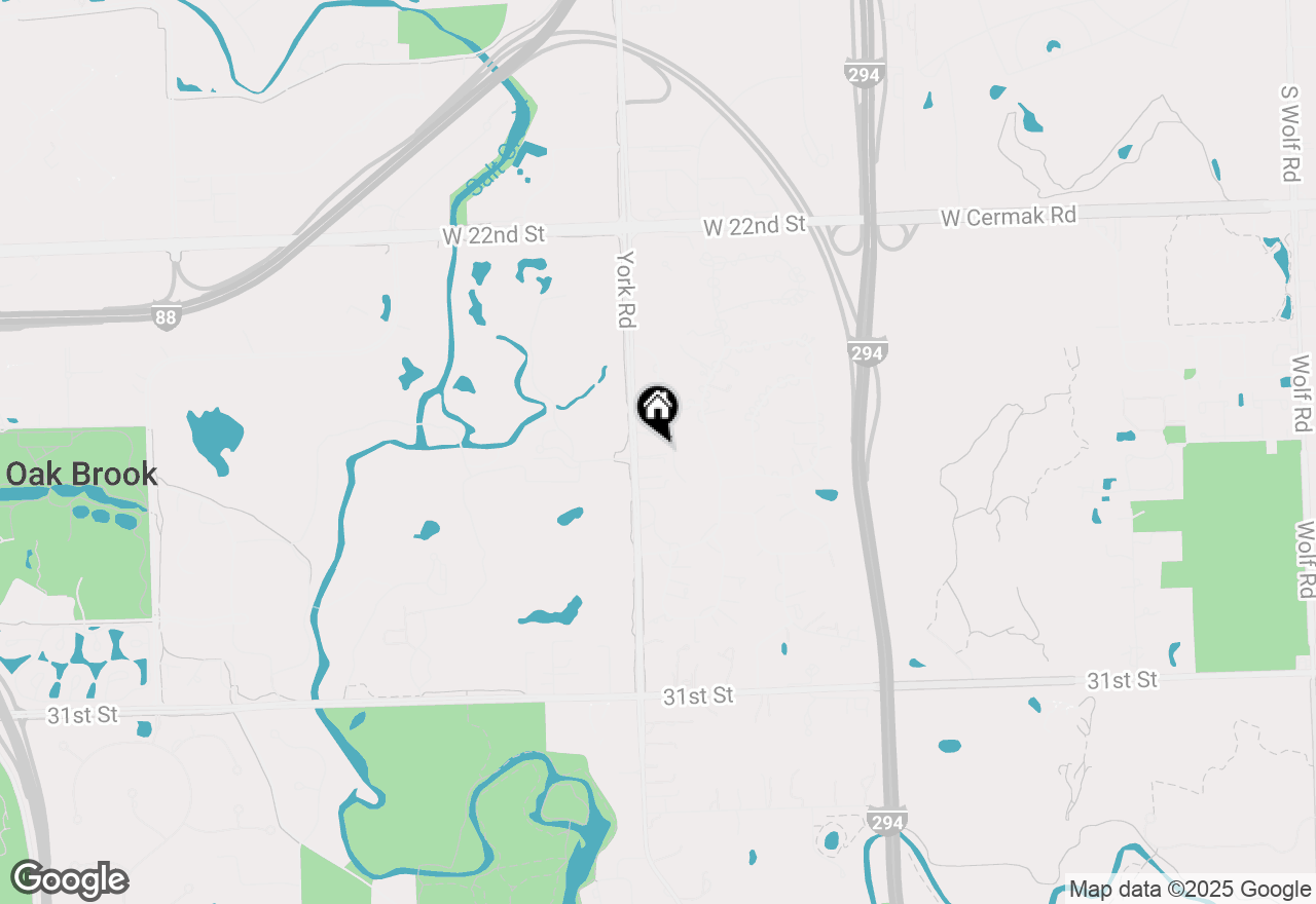 Map of 2619 York Road, Oak Brook, IL 60523