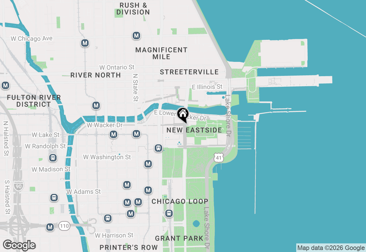 Map of 222 N Columbus Drive #1702, Chicago, IL 60601