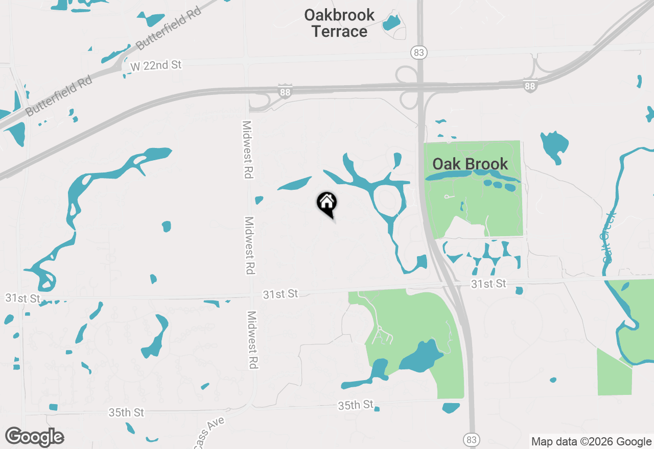 Map of 28 Concord Drive, Oak Brook, IL 60523