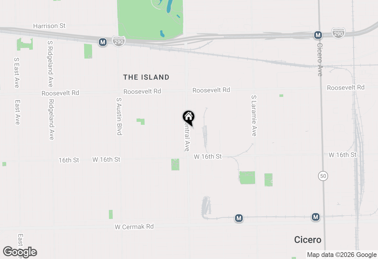 Map of 1413 S Central Avenue, Cicero, IL 60804