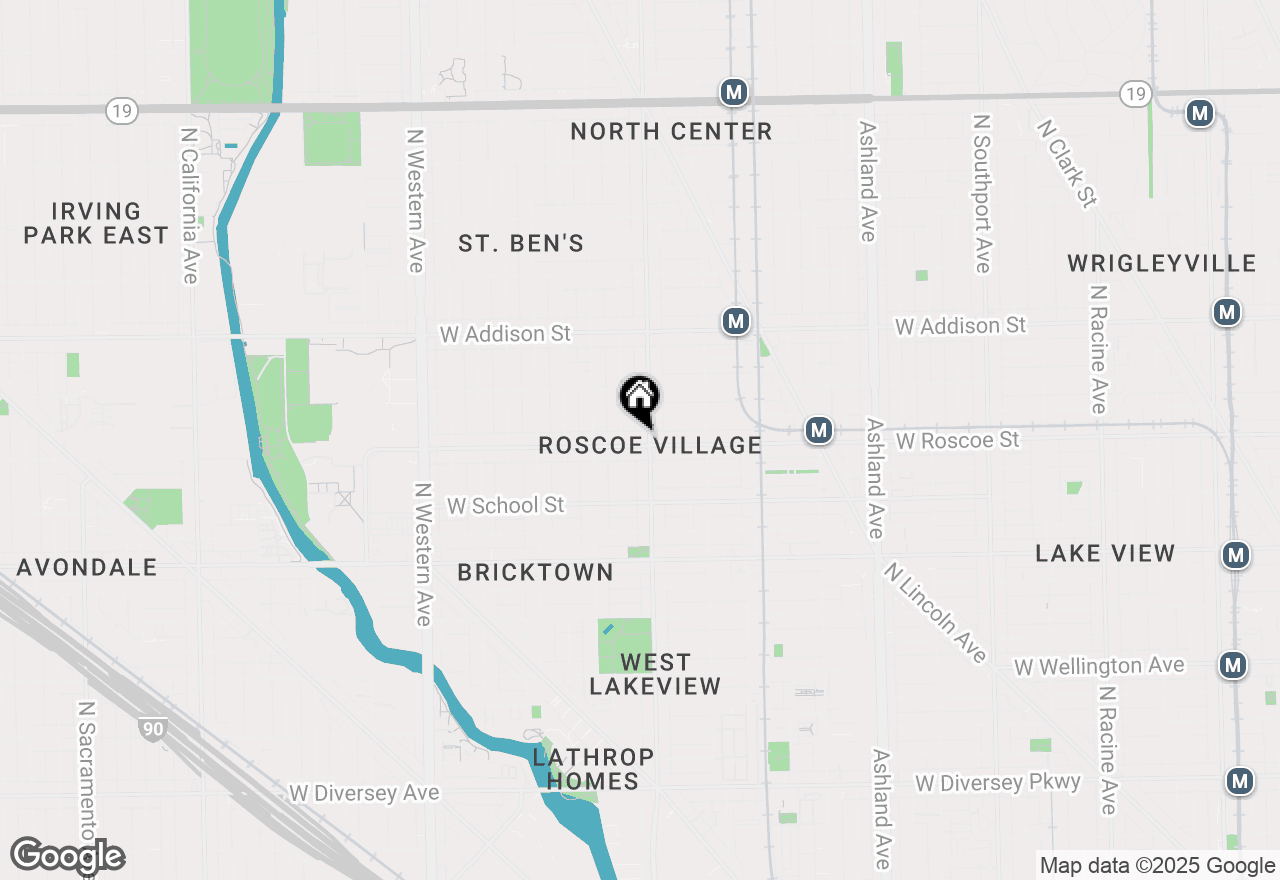 Map of 2008 W Roscoe Street #2, Chicago, IL 60618