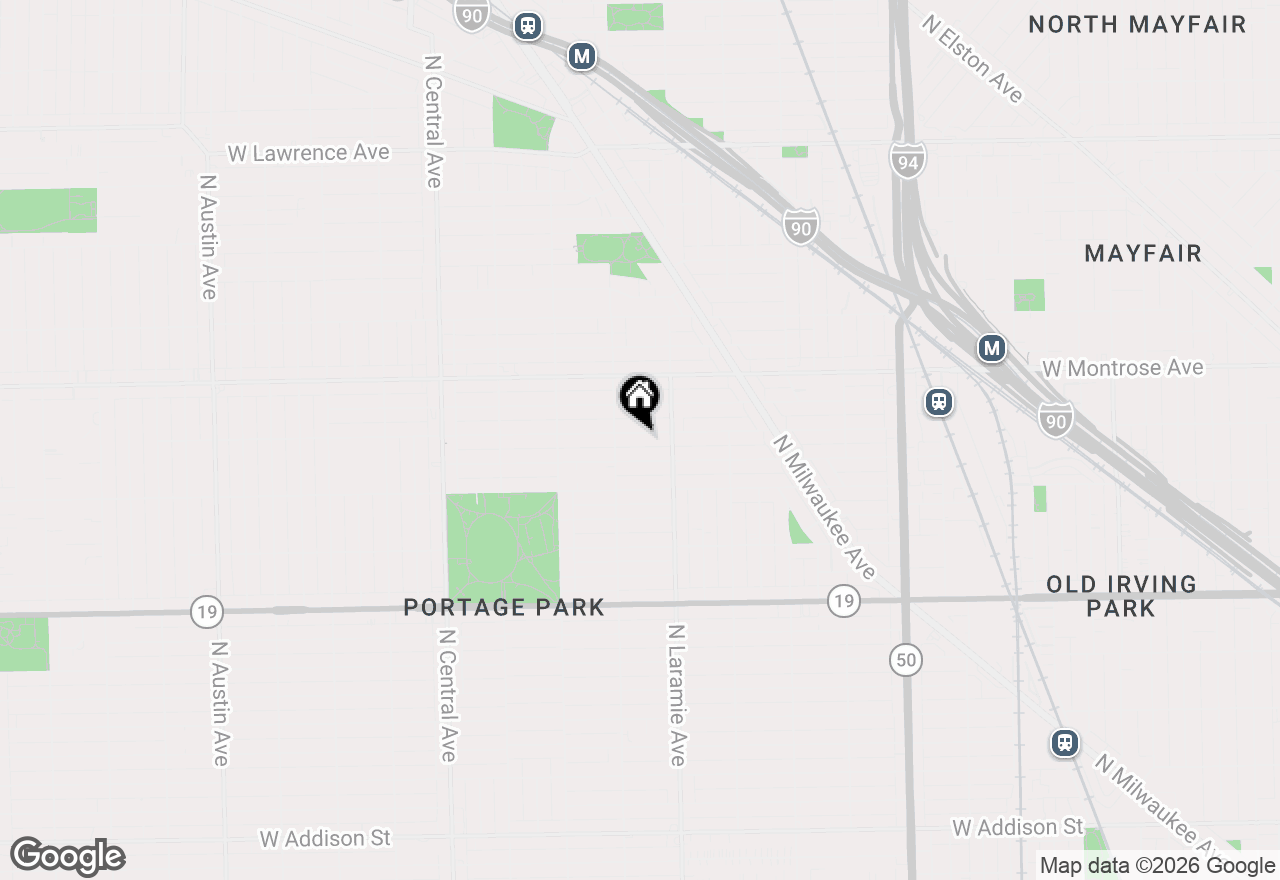 Map of 5233 W Cullom Avenue #2, Chicago, IL 60641