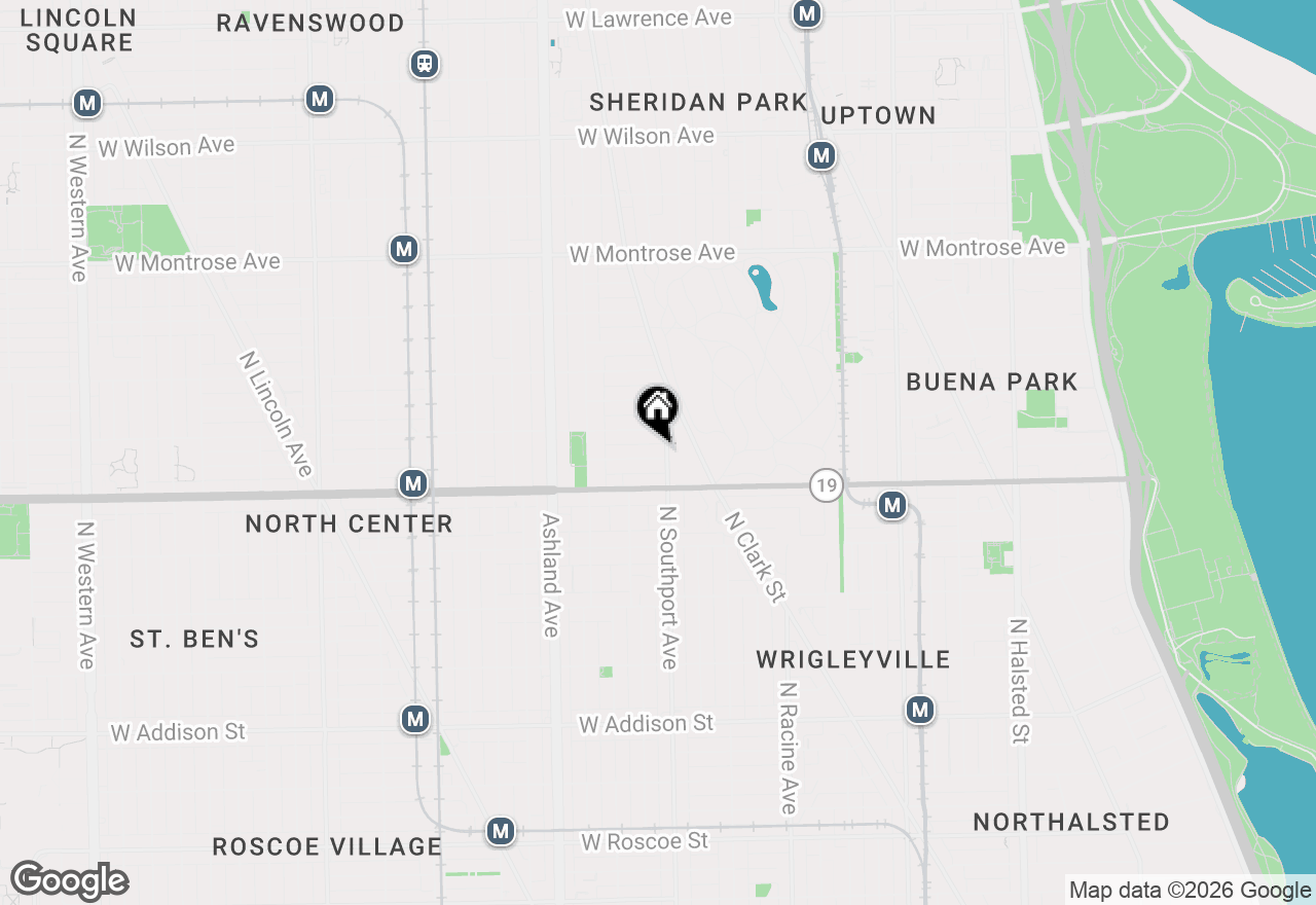 Map of 1406 W Cuyler Avenue #3, Chicago, IL 60613