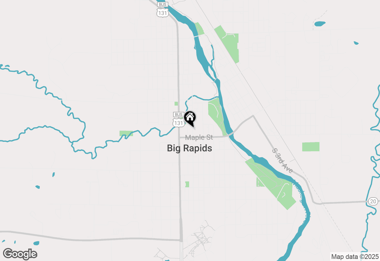 Map of 119 N Michigan Avenue, Big Rapids, MI 49307