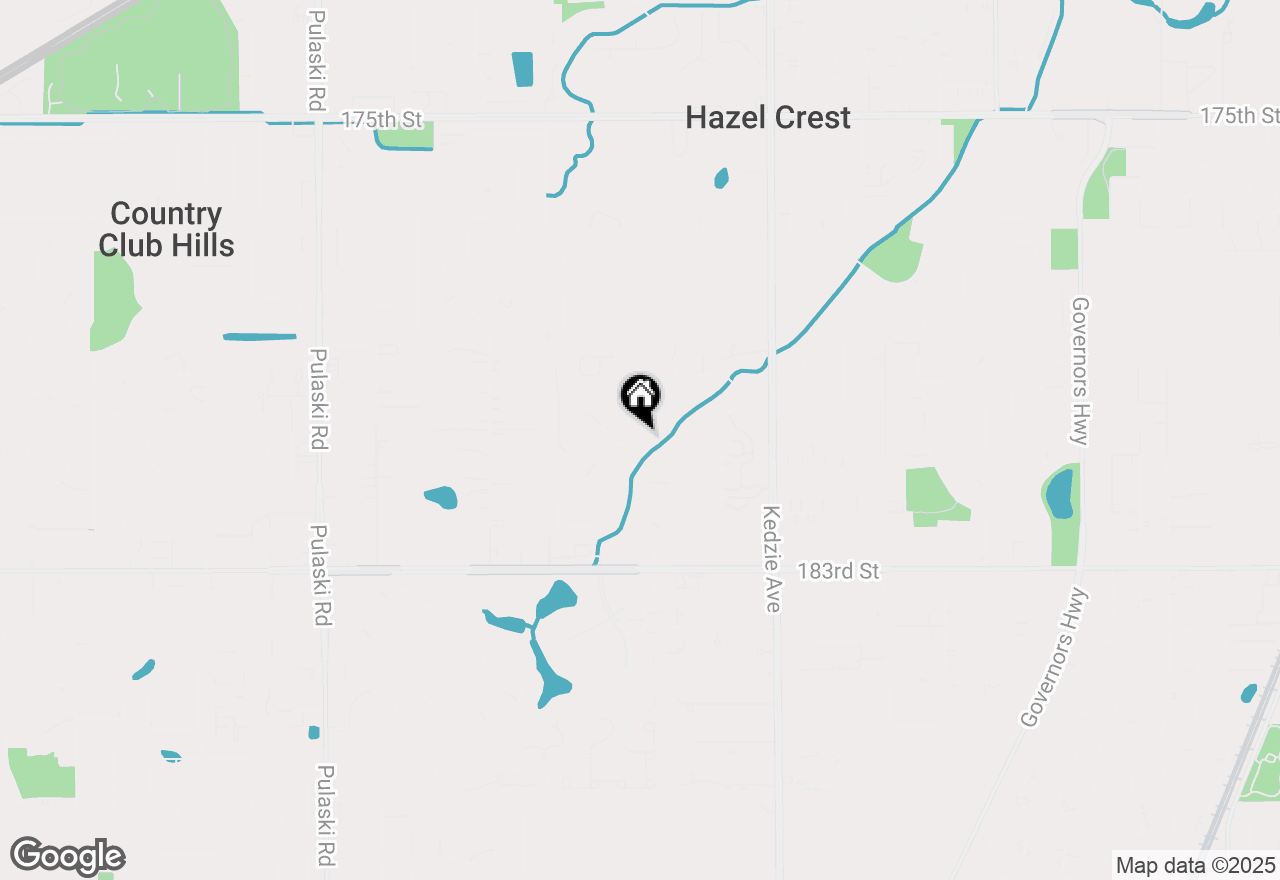 Map of 3411 Montmarte Avenue, Hazel Crest, IL 60429