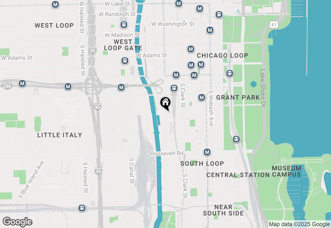 Map of 234 W Polk Street #2409, Chicago, IL 60607