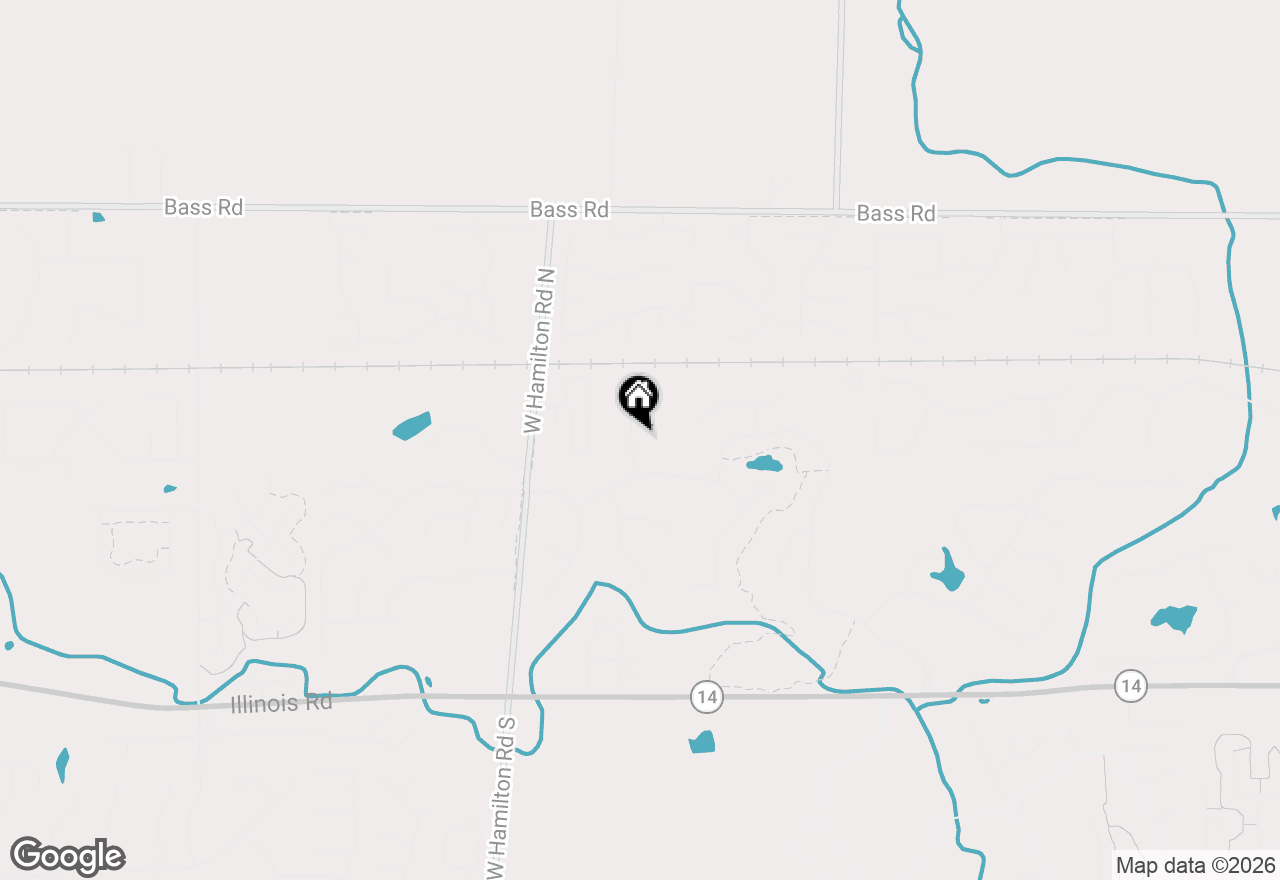 Map of 308 Club Course Drive, Fort Wayne, IN 46814