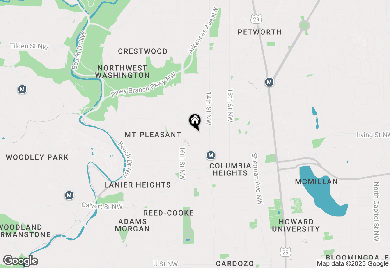 Map of 1457 Park Road Nw #308, Washington, DC 20010