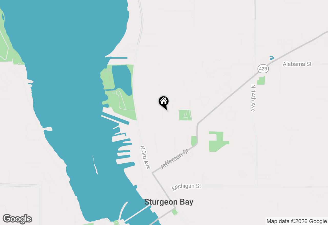Map of 735 N 6th Ave, Sturgeon Bay, WI 54235