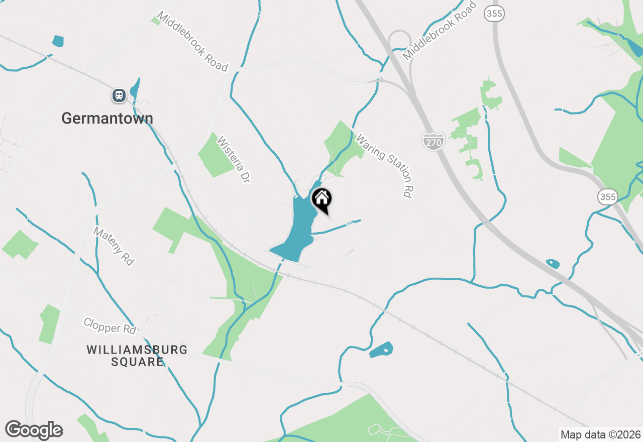 Map of 12163 Flag Harbor Drive, Germantown, MD 20874