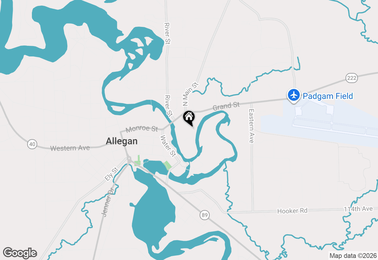 Map of 137 Park Avenue, Allegan, MI 49010