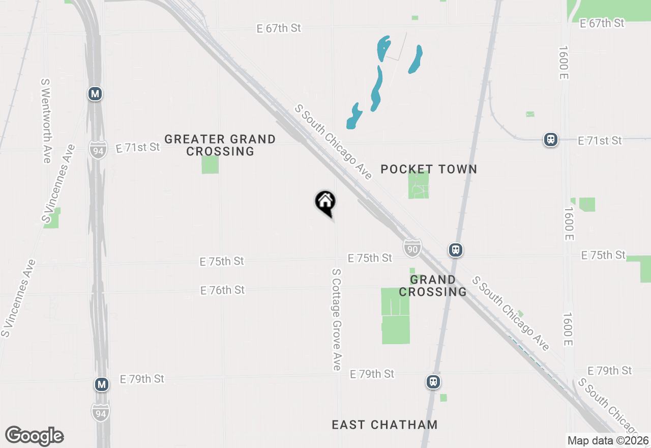 Map of 7349 S Evans Avenue, Chicago, IL 60619