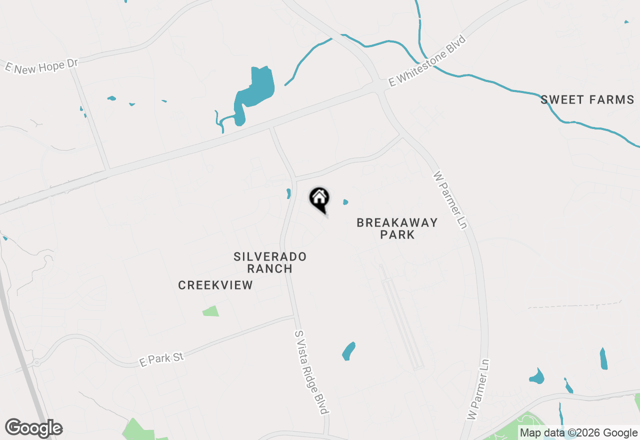 Map of 118 Breakaway Rd, Cedar Park, TX 78613