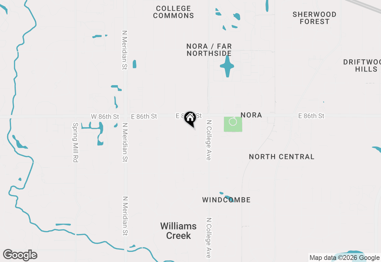 Map of 8511 N Park Avenue, Indianapolis, IN 46240