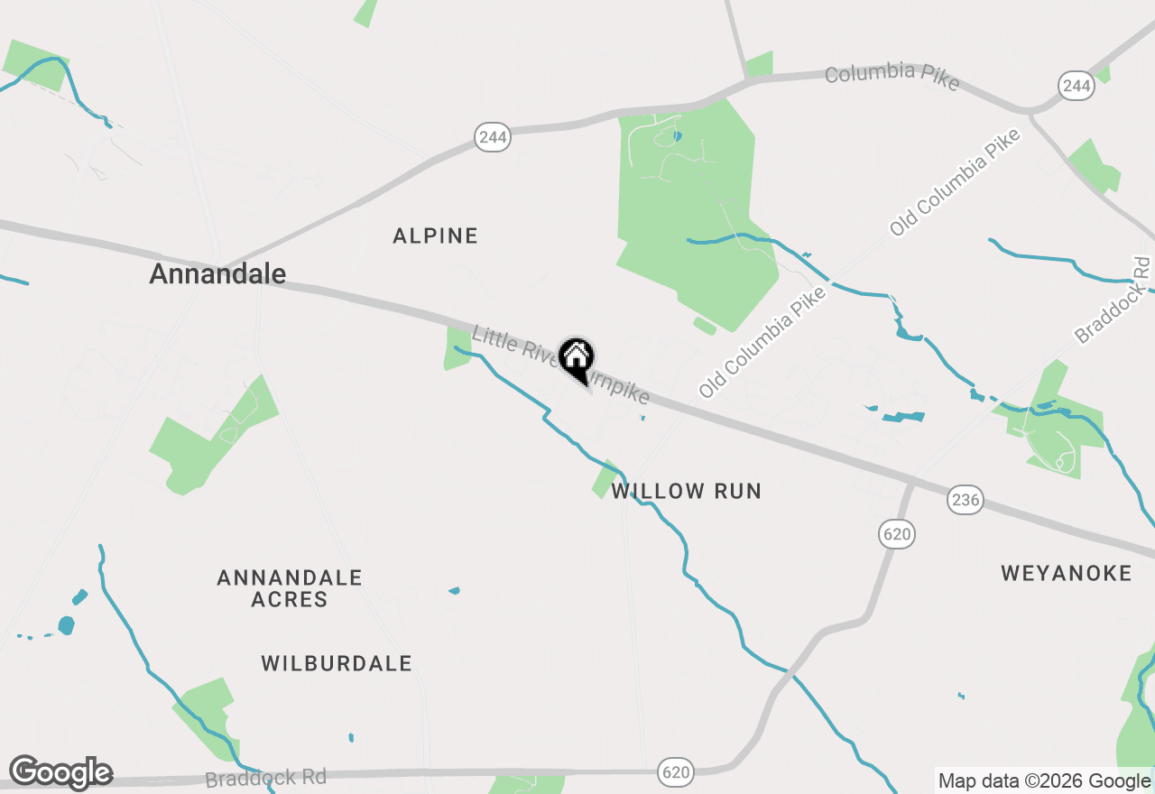 Map of 4645 Logsdon Drive, Annandale, VA 22003