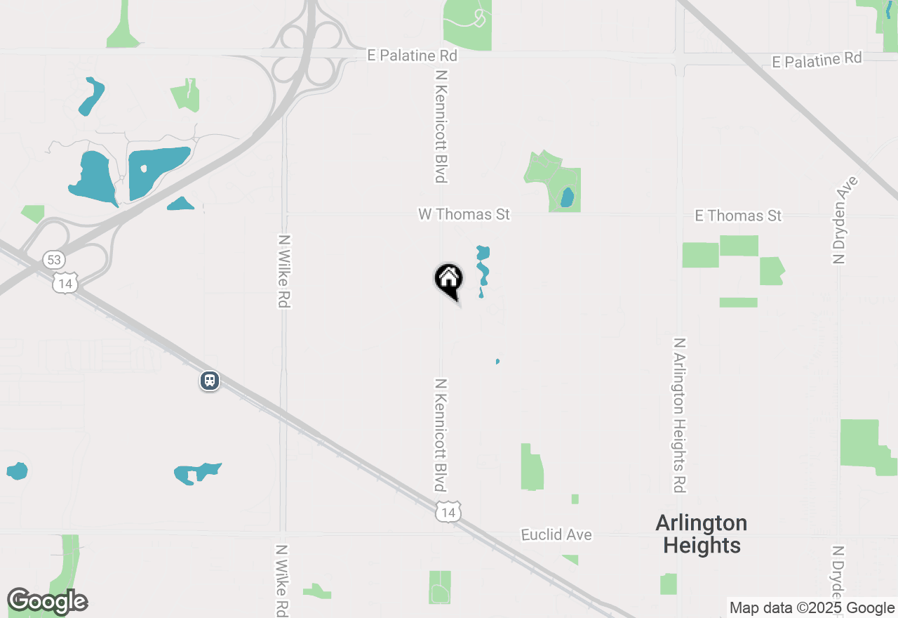 Map of 1248 Luther Lane, Arlington Heights, IL 60004