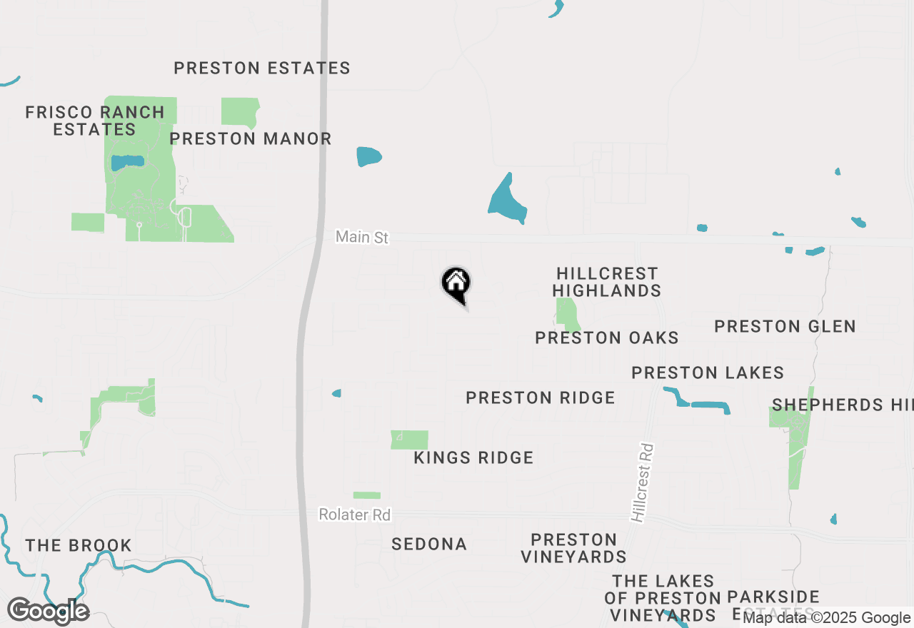 Map of 9879 Red Cedar Drive, Frisco, TX 75035