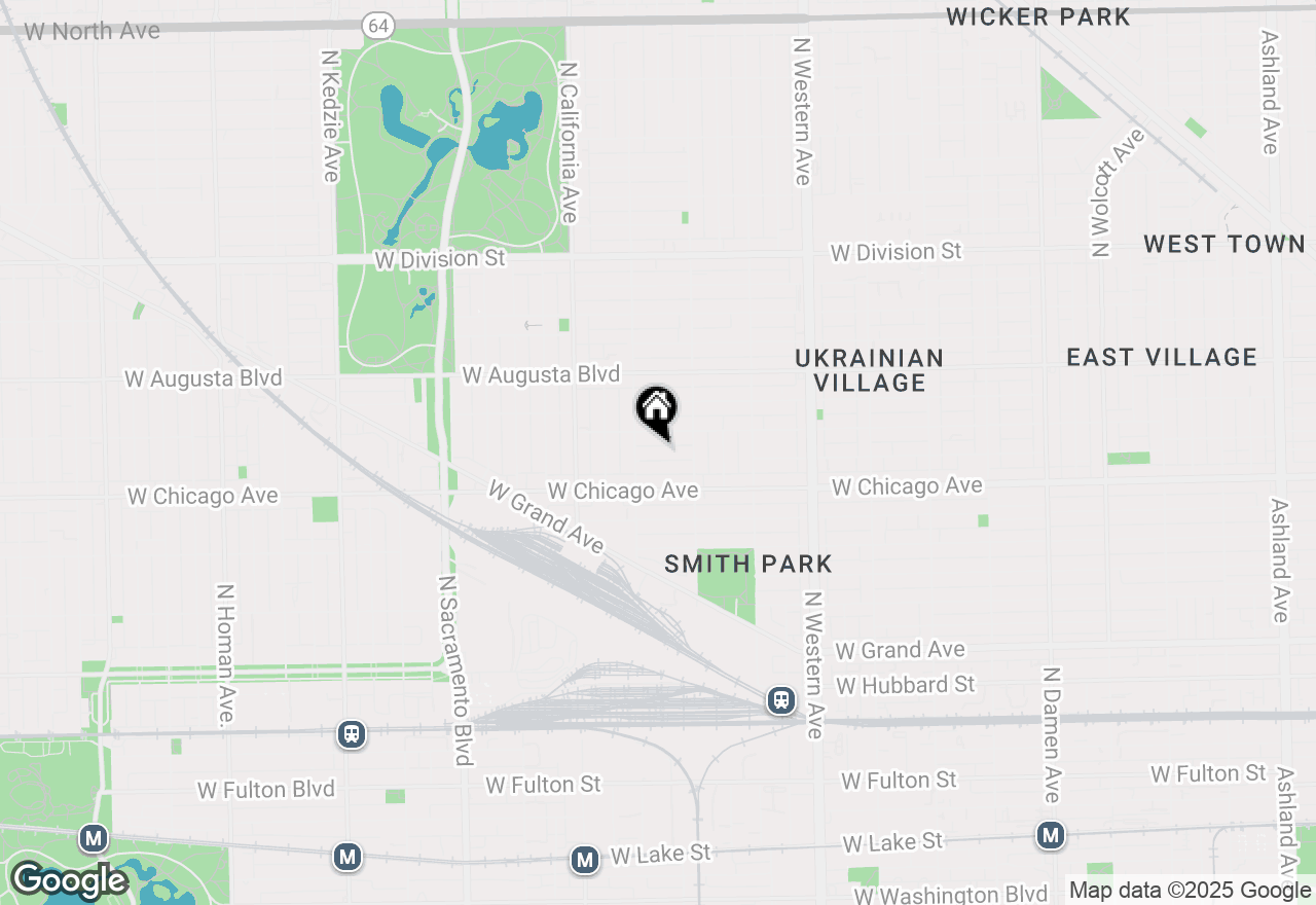 Map of 2638 W Rice Street #2S, Chicago, IL 60622