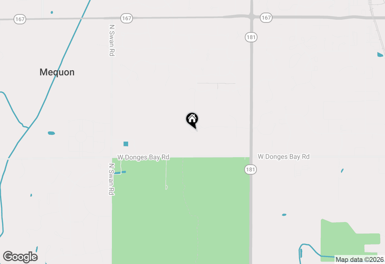 Map of 8278 W Bluebird Ct, Mequon, WI 53097