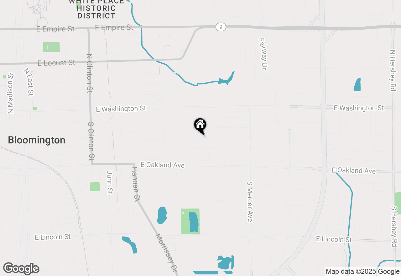 Map of 18 Harwood Place, Bloomington, IL 61701