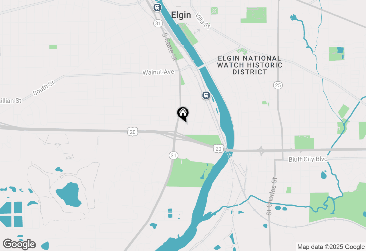Map of 512 Ryerson Avenue, Elgin, IL 60123