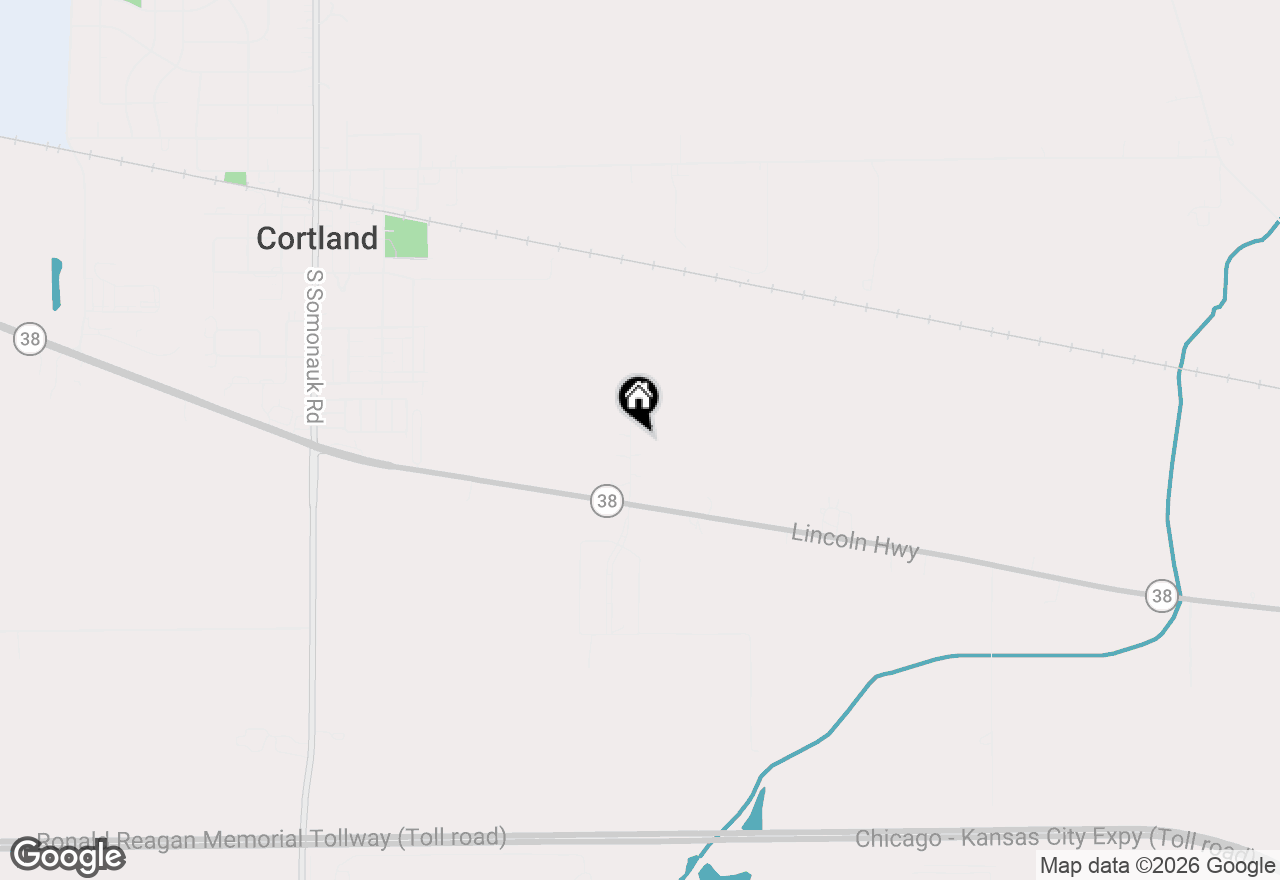 Map of 19402 Hahn Drive, Dekalb, IL 60115