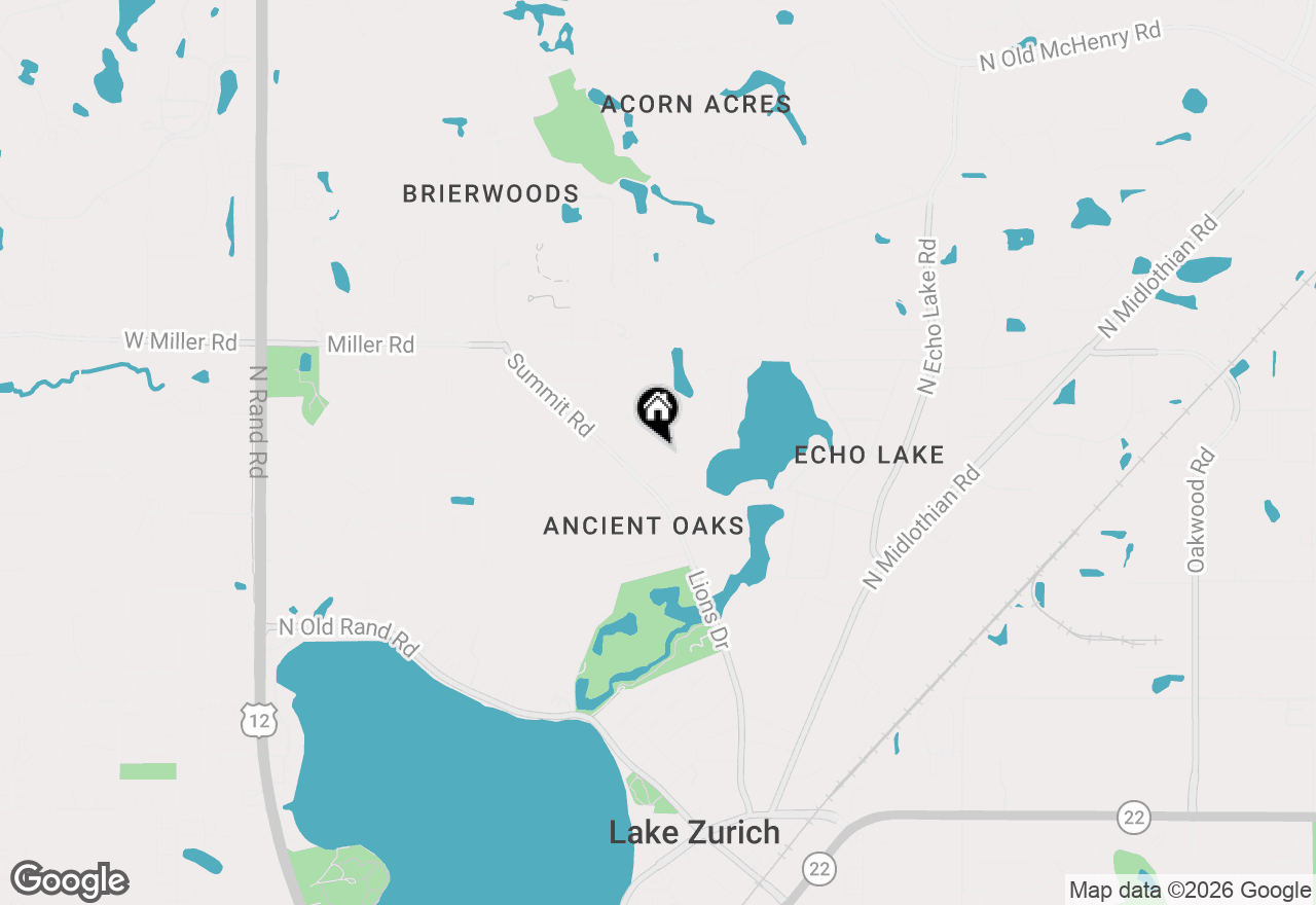 Map of 215 Alpine Drive, Lake Zurich, IL 60047