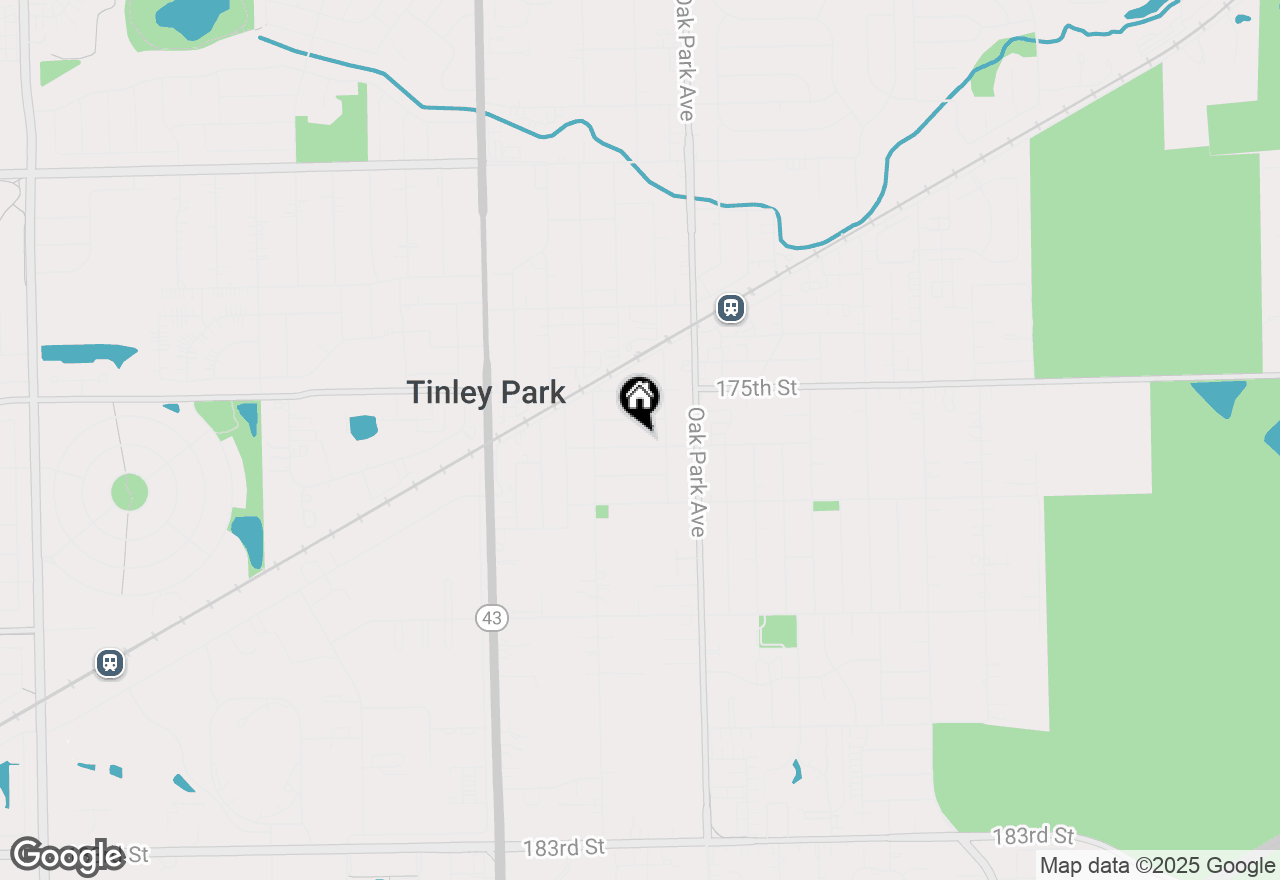 Map of 6864 176th Street, Tinley Park, IL 60477