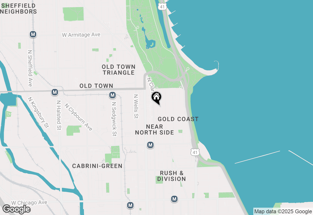 Map of 58 W Schiller Street, Chicago, IL 60610