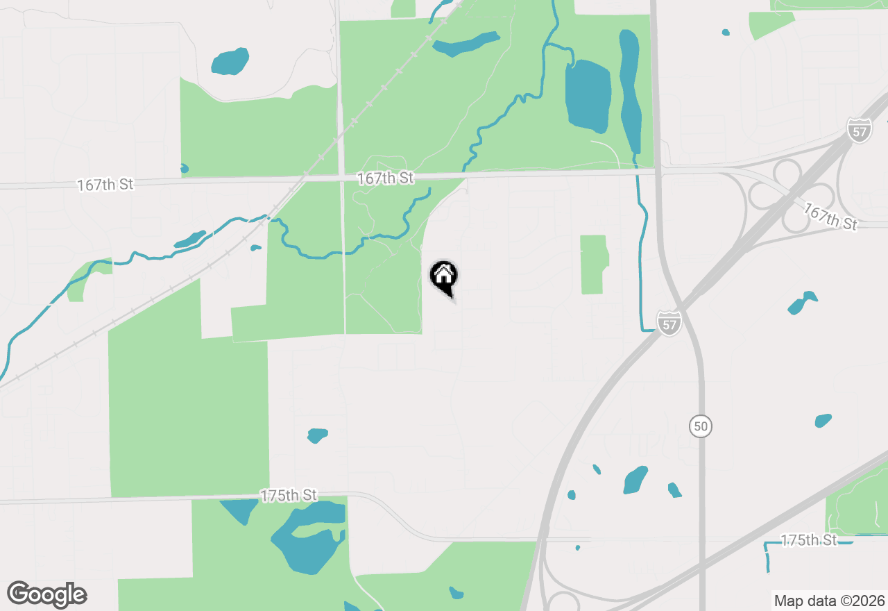 Map of 5327 Forest Trail, Oak Forest, IL 60452