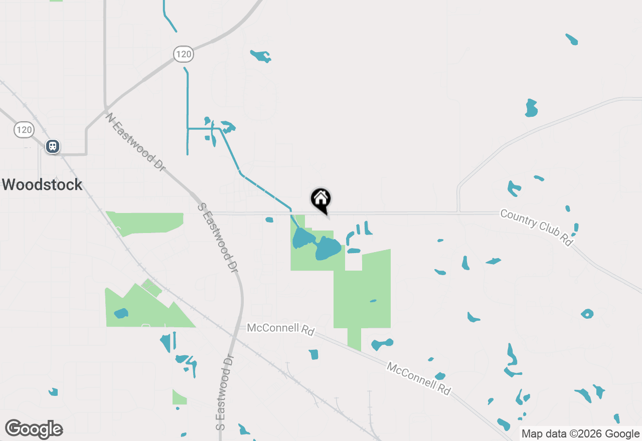 Map of 11613 Country Club Road, Woodstock, IL 60098