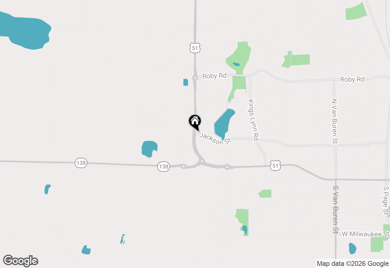 Map of 2912 Jackson Street, Stoughton, WI 53589