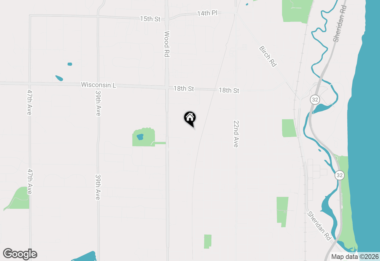 Map of 2804 21st St #A, Kenosha, WI 53140