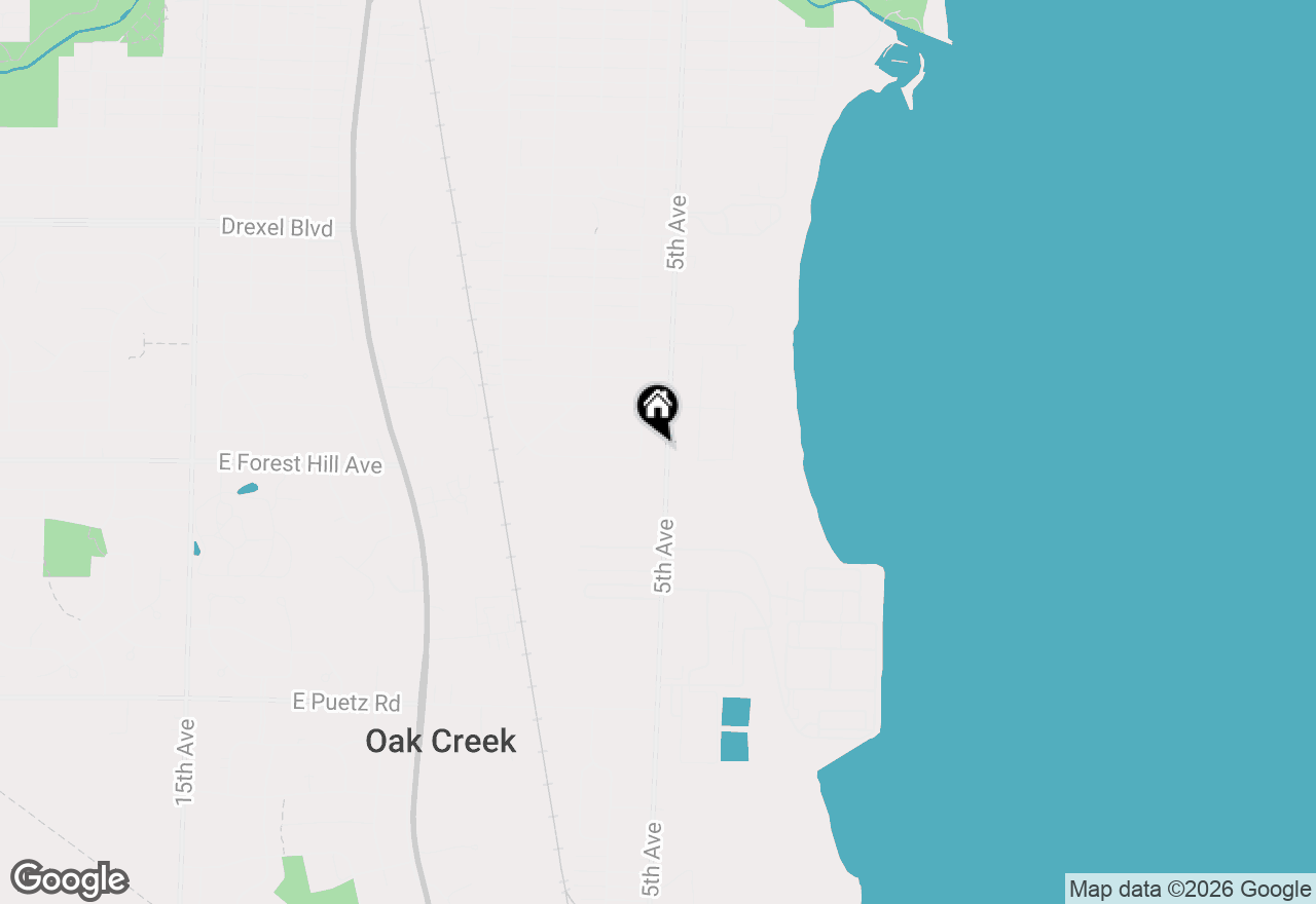 Map of 3812 5th Ave, South Milwaukee, WI 53172