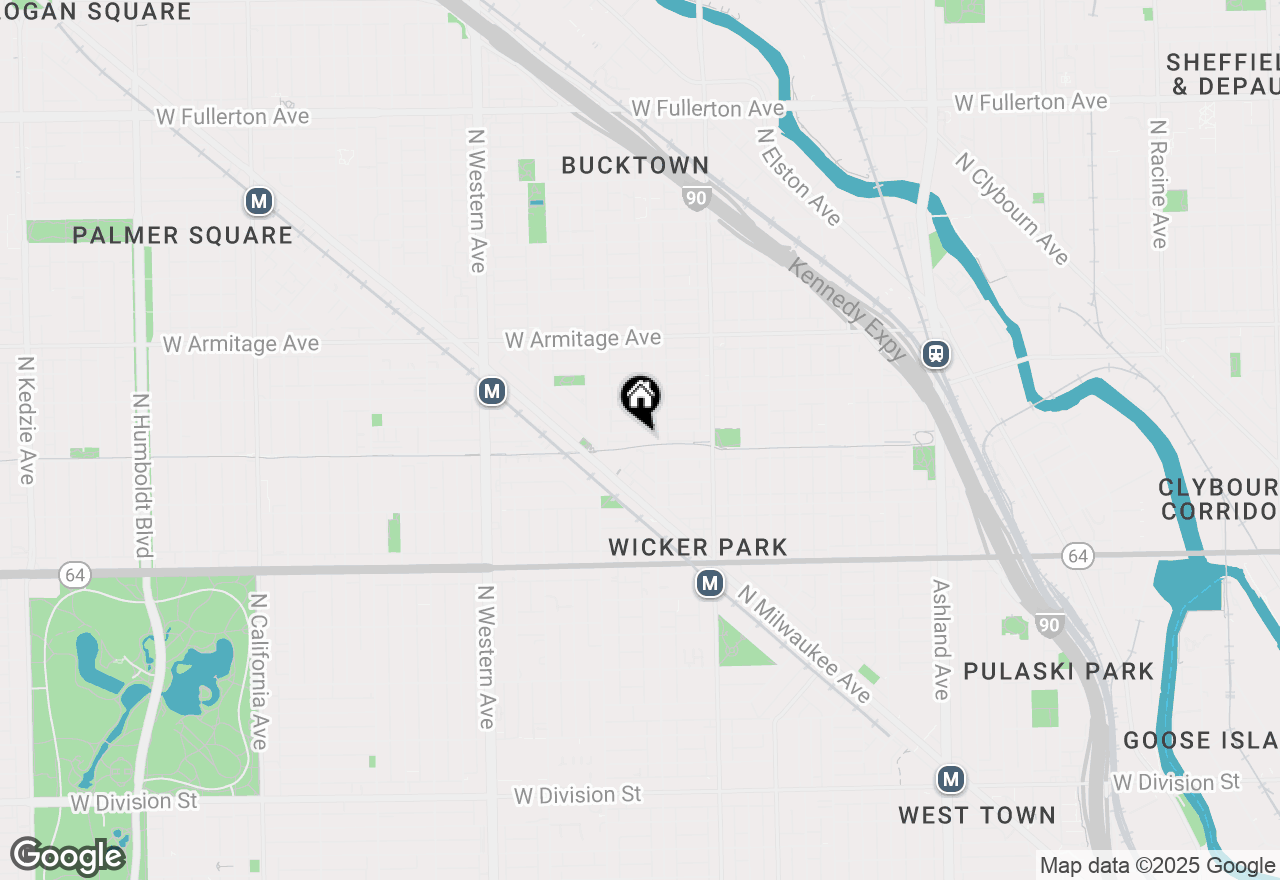 Map of 2111 W Churchill Street #105, Chicago, IL 60647