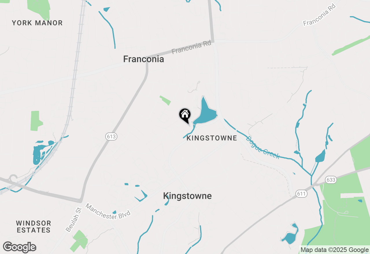 Map of 6609 Dunwich Way, Alexandria, VA 22315