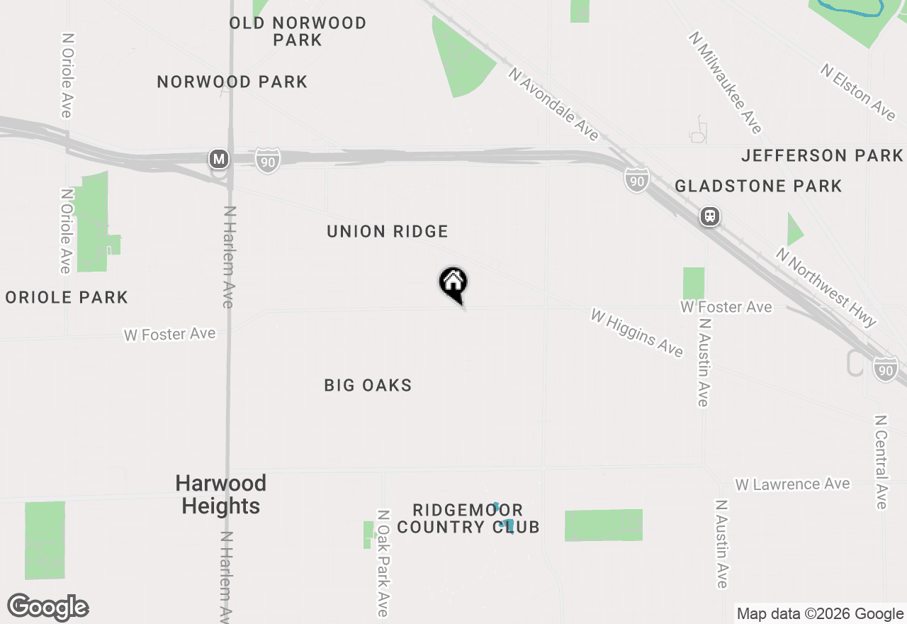 Map of 6617 W Foster Avenue, Chicago, IL 60656