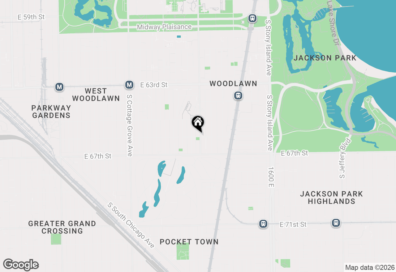 Map of 6556 S Woodlawn Avenue, Chicago, IL 60637