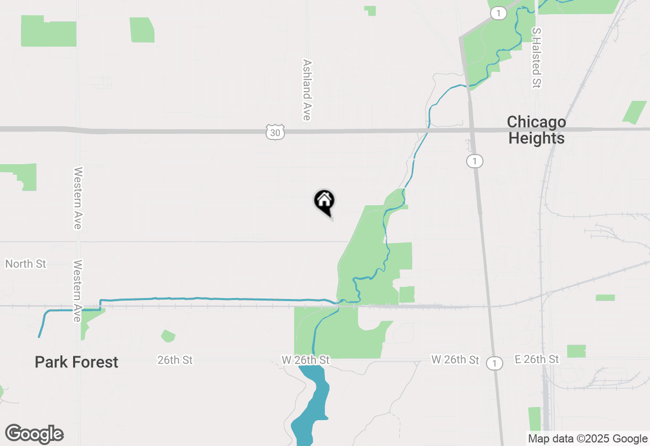 Map of 292 W 17th Street, Chicago Heights, IL 60411
