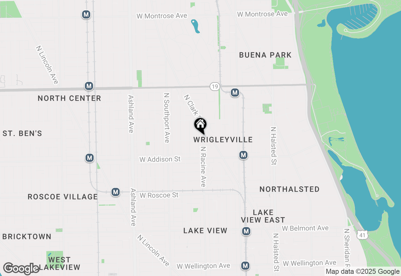 Map of 1200 W Waveland Avenue #B, Chicago, IL 60613