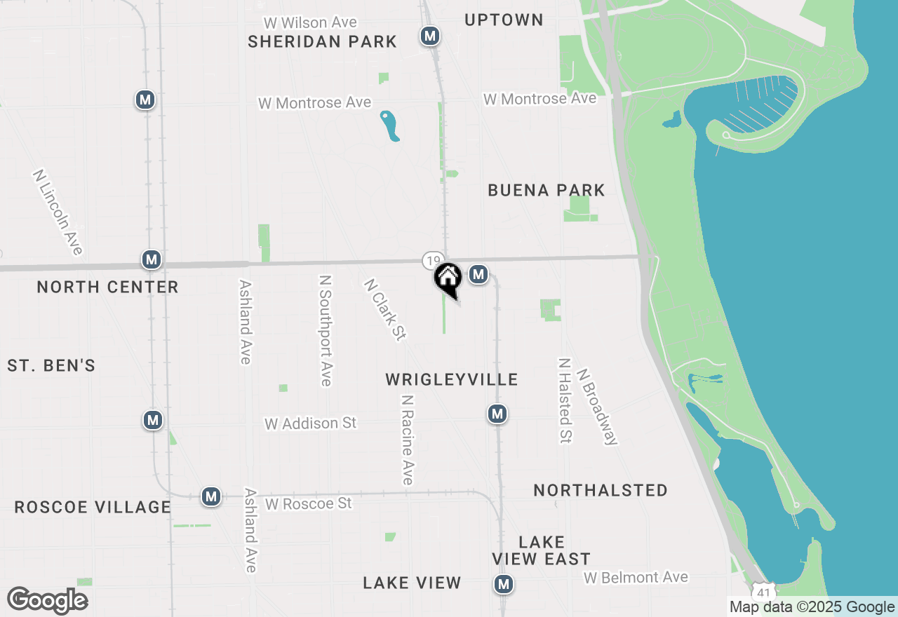 Map of 3838 N Alta Vista Terrace, Chicago, IL 60613