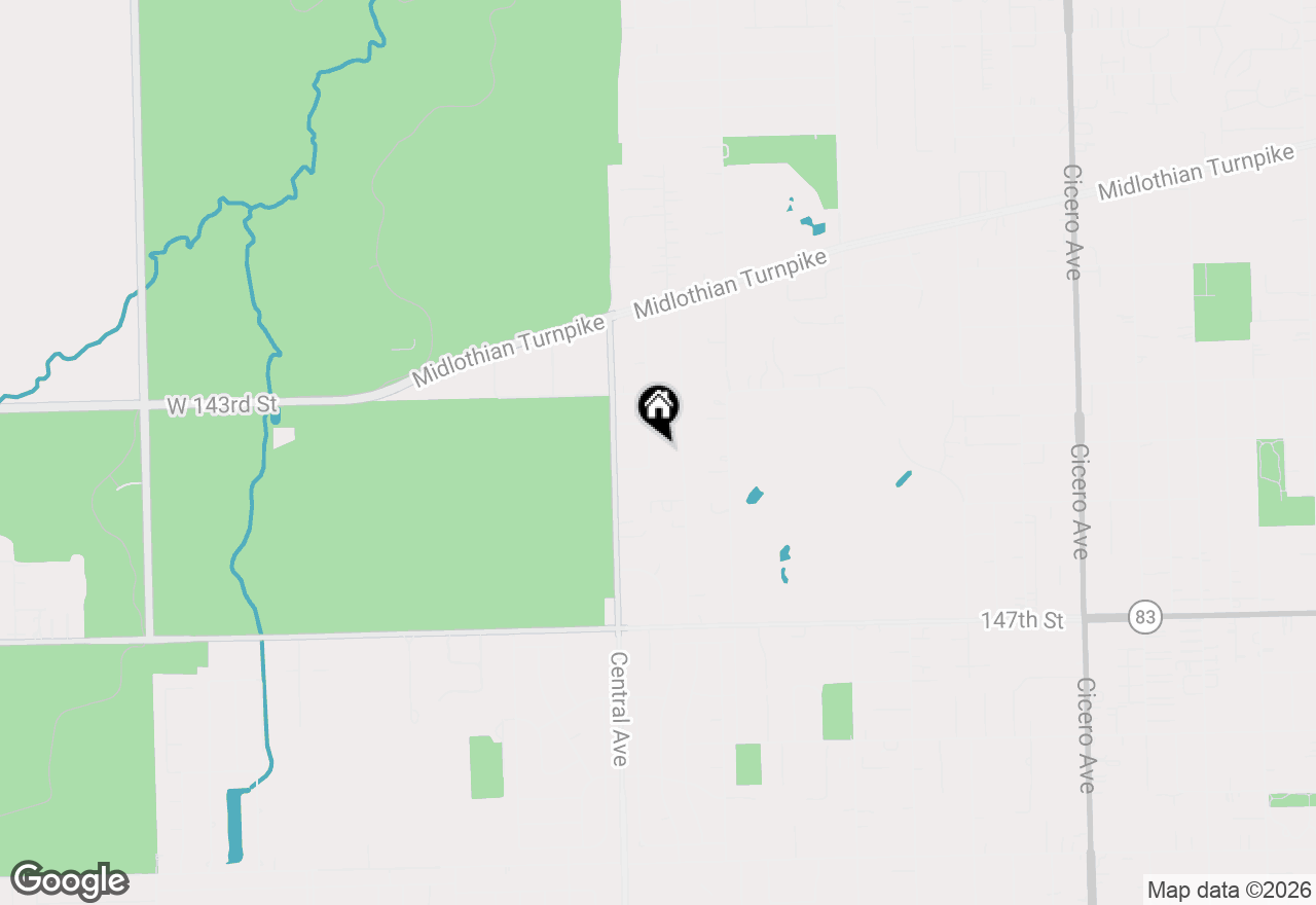Map of (Address confidential), Midlothian, Illinois 60445