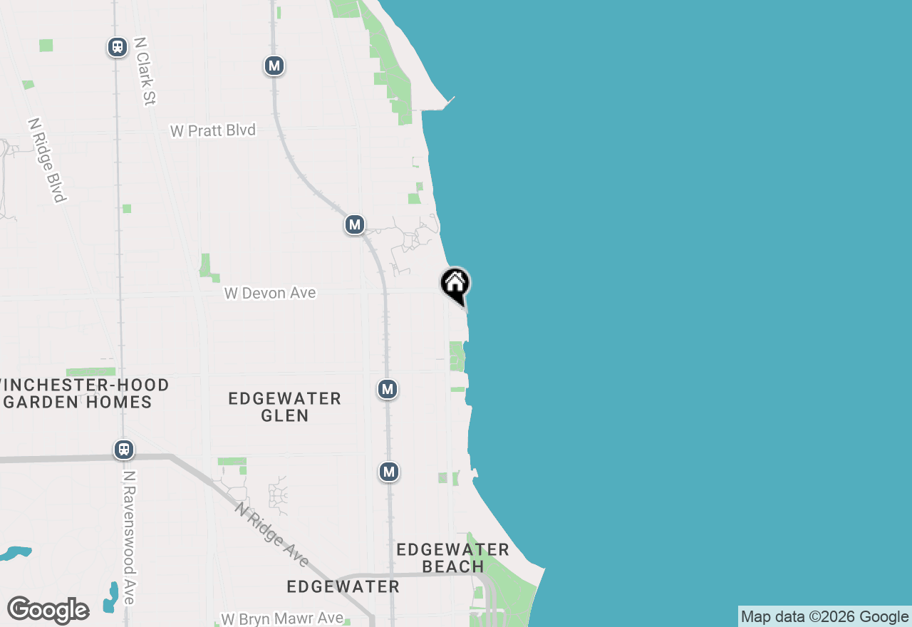 Map of 6325 N Sheridan Road #2101, Chicago, IL 60660