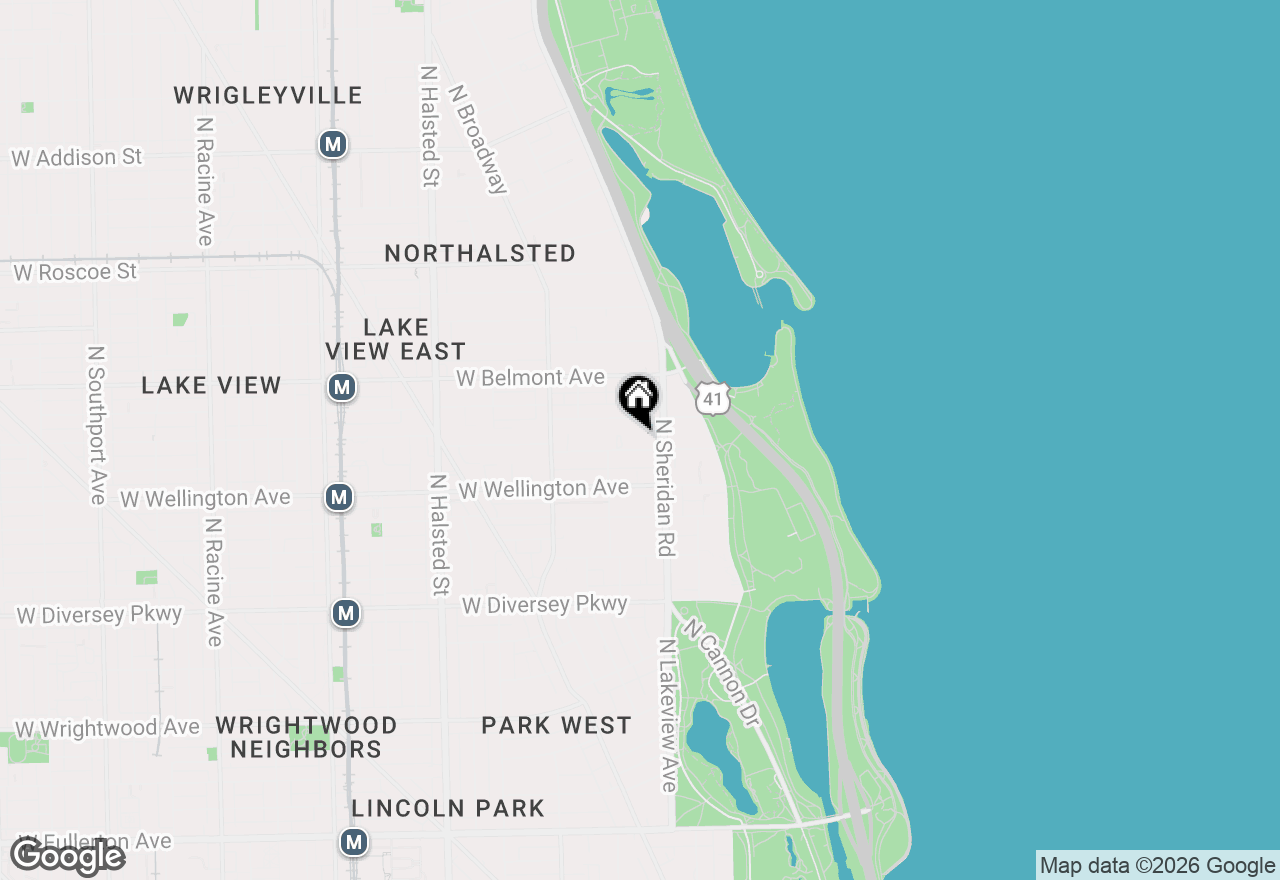 Map of 426 W Barry Avenue #409, Chicago, IL 60657