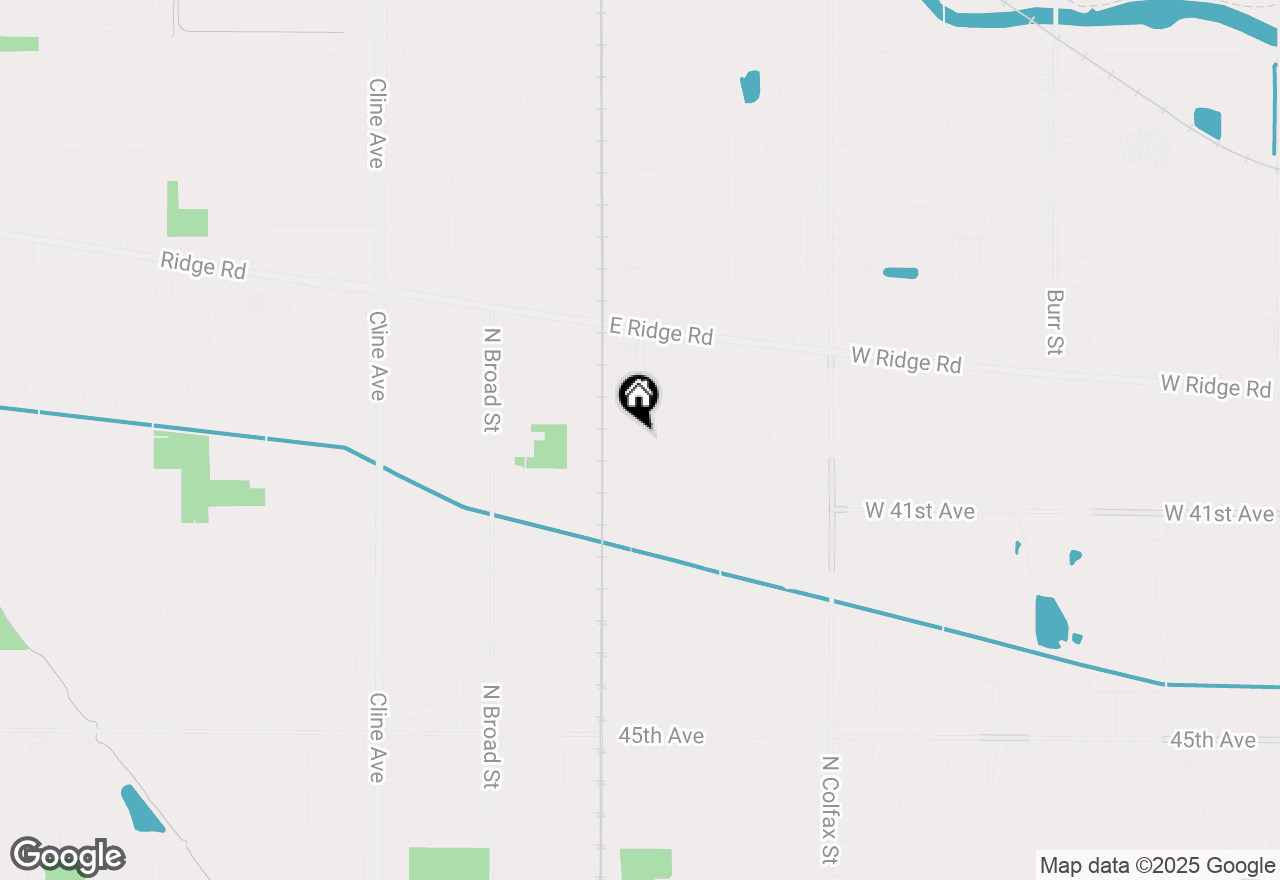 Map of 1412 N Elmer Street, Griffith, IN 46319