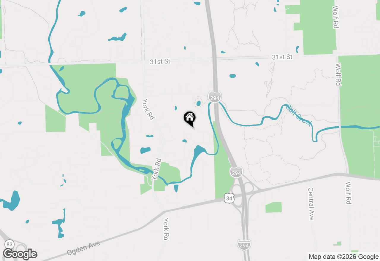Map of 1409 Burr Oak Road #111A, Hinsdale, IL 60521