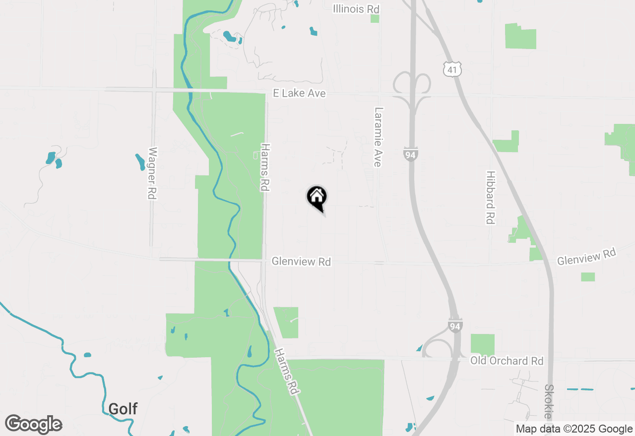 Map of 928 Hunter Road, Glenview, IL 60025