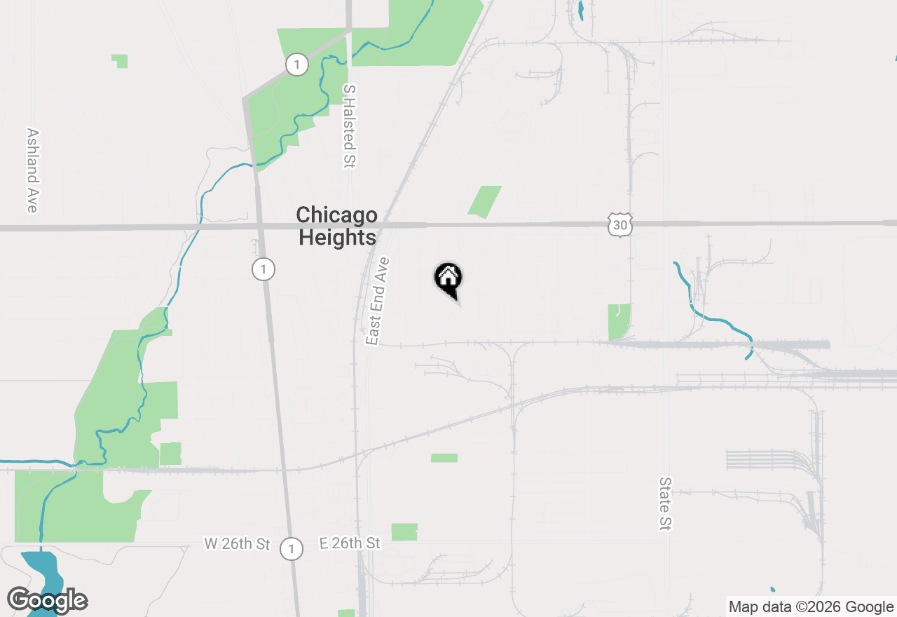 Map of 180 E 16th Street, Chicago Heights, IL 60411