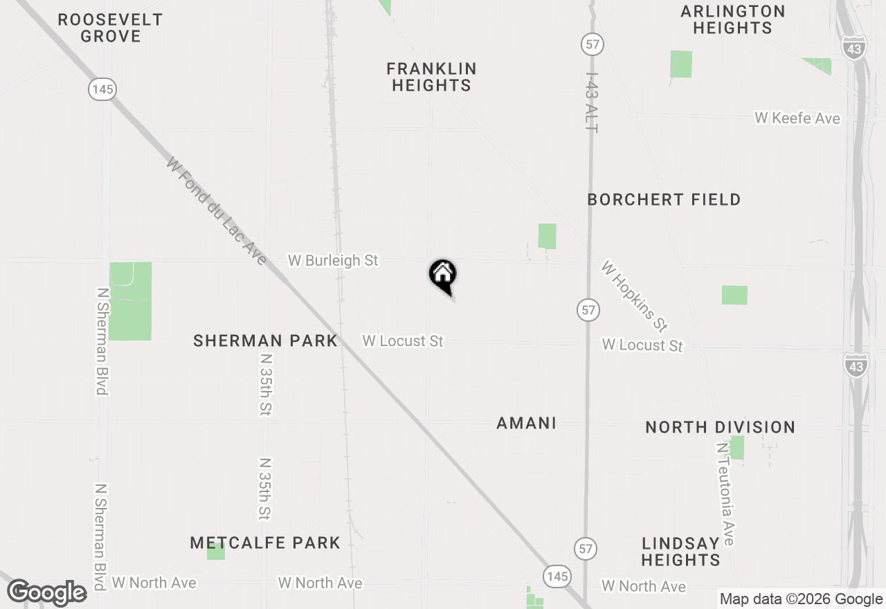 Map of 2977 N 26th St #2979, Milwaukee, WI 53206