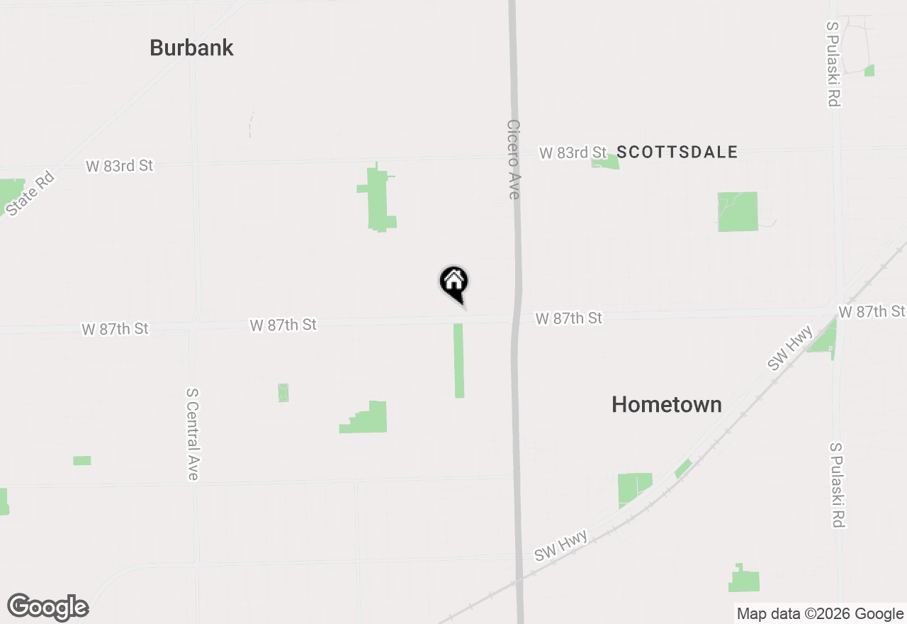 Map of 8650 Laporte Avenue #1B, Burbank, IL 60459